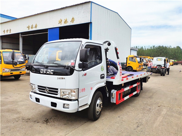 熱銷藍牌一拖二平板清障車，C證即可駕駛