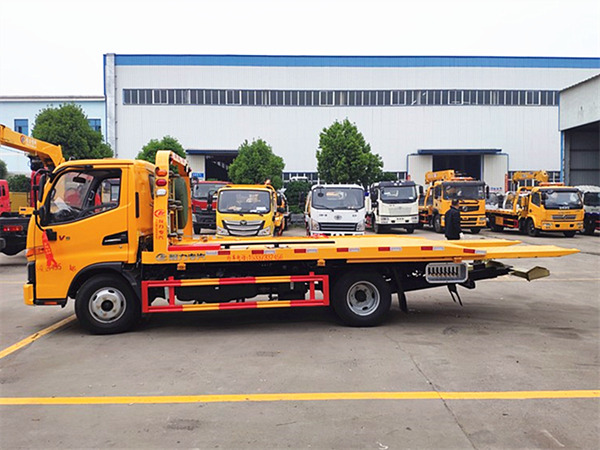 江淮V5一拖二藍牌清障車