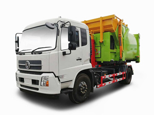 勾臂垃圾車(chē)工作效果視頻